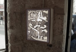 Papier découpé; Lightbox; paper cut. 