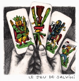 Scopa, le jeu de Salvini. 